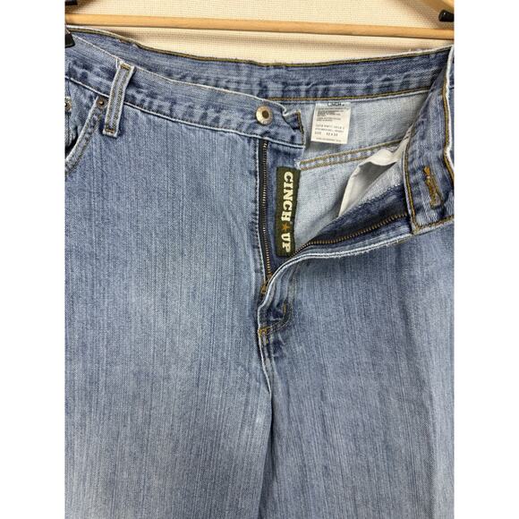Cinch Jeans Men's Size 42 x 34 Denim 5 Pocket Western Work Jeans Distressed - Picture 6 of 16